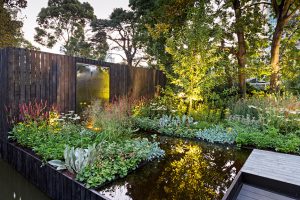 Ian Barker Gardens_Melbourne International Flower & Garden Show 2016_Patrick Redmond Photography_Black Mirror Water Feature and Pond