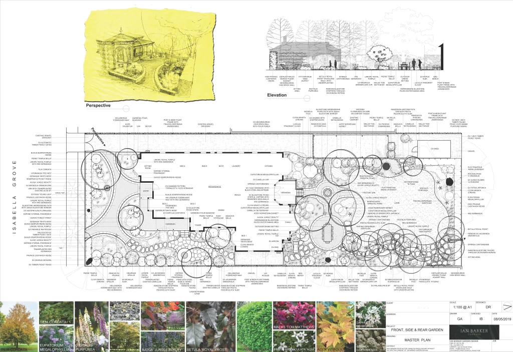 What to expect when working with a landscape designer: Master plan example.