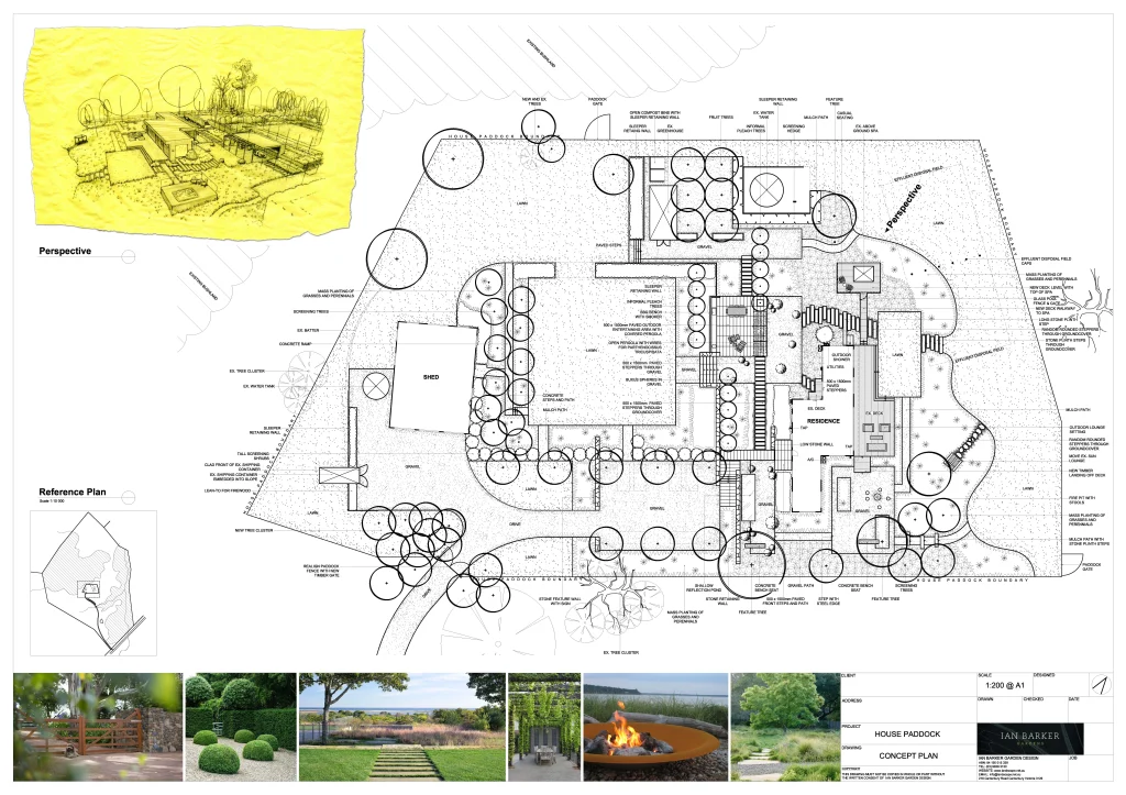 What to expect when working with a landscape designer: Concept plan example.